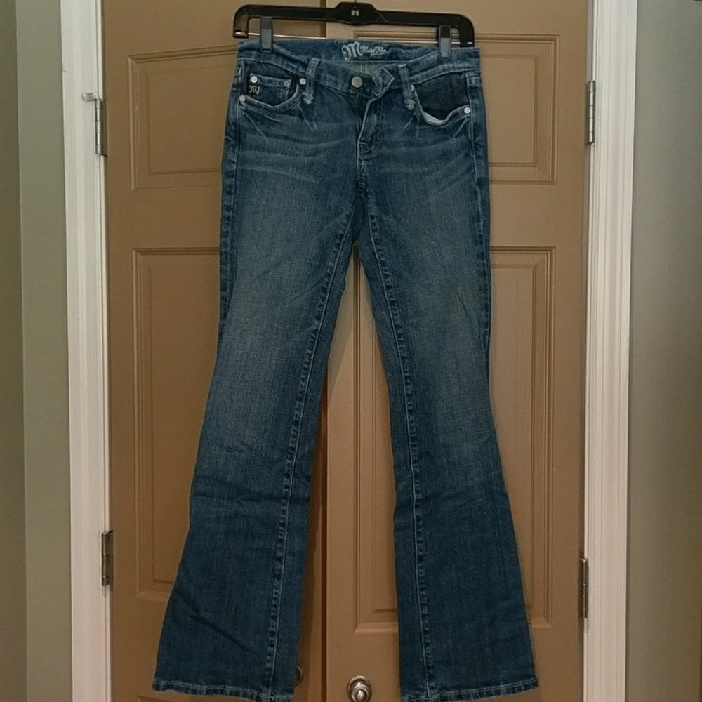 Miss Me weathered blue jeans
